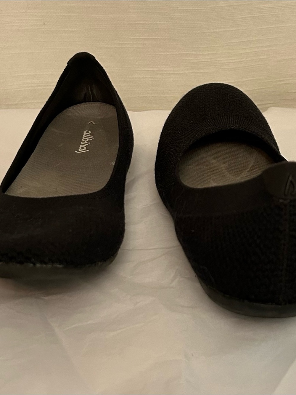 Allbirds Tree Breezer Women's Black Knit Ballet Flats - Picture 4 of 7